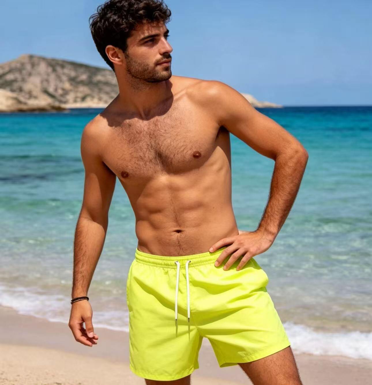 Grossista JERRY.AMY - PANTALONCINI DA SPIAGGIA UOMO IN NYLON (CON RETE)
