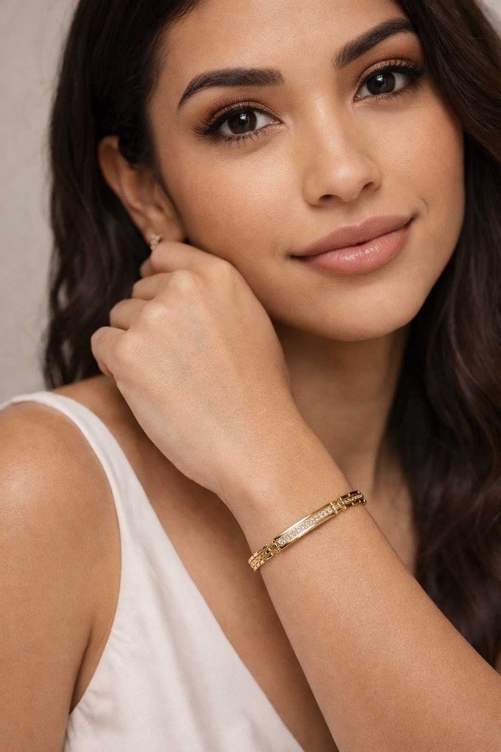 Grossista JINLONG BIJOUX - Bracciale unisex con zirconi e remo
