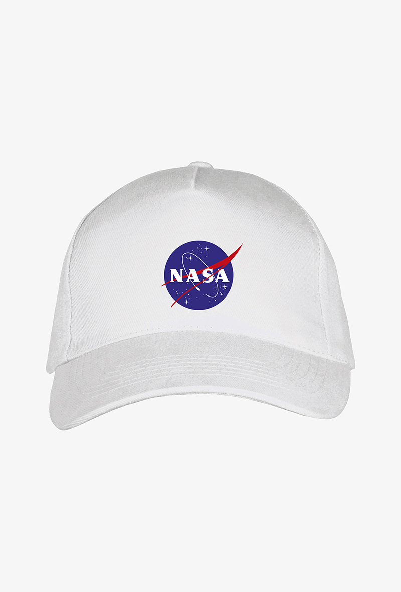 Grossiste Kapsul - Casquette adulte brodée NASA - Meatball blanc