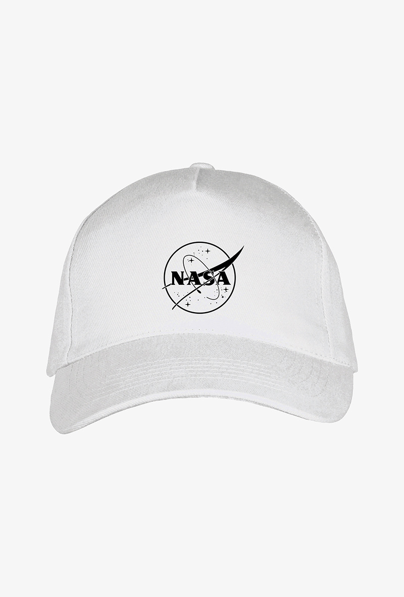Grossiste Kapsul - Casquette adulte brodée NASA - Black meatball blanc