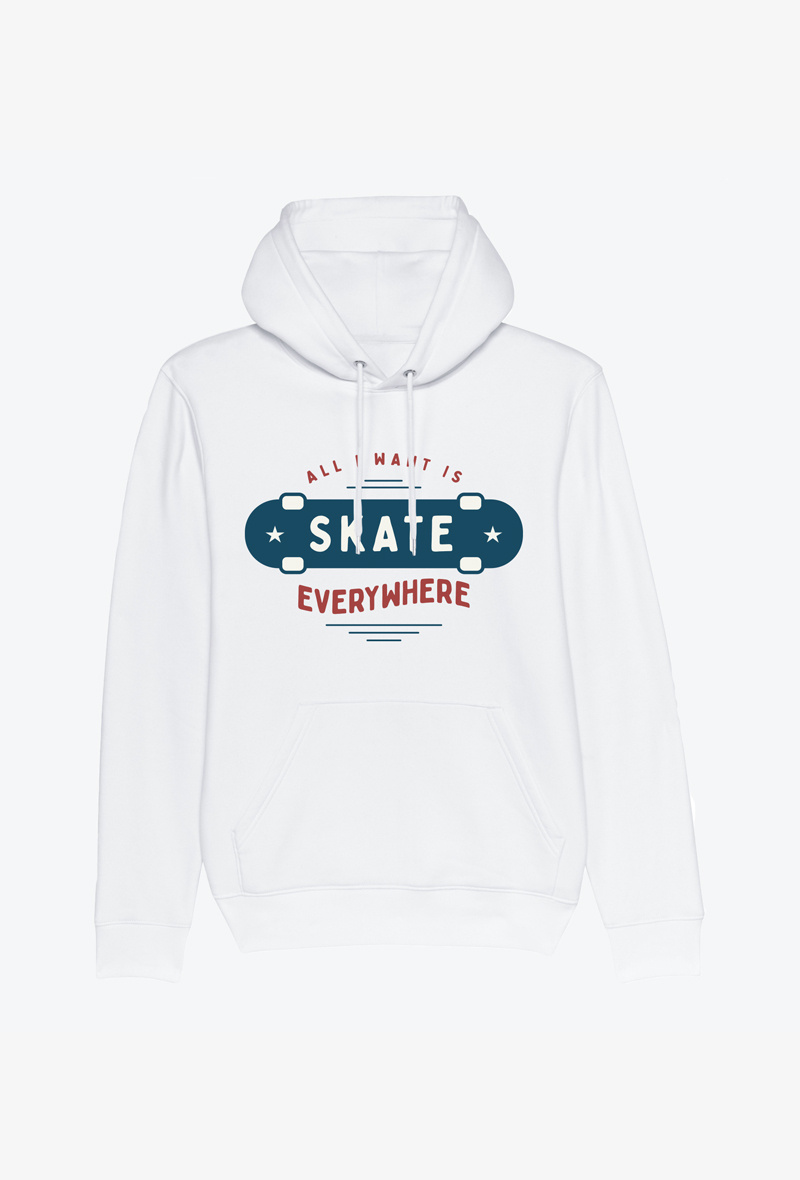 Wholesaler Kapsul - Sweat Blanc  - Skate EVERYWHERE