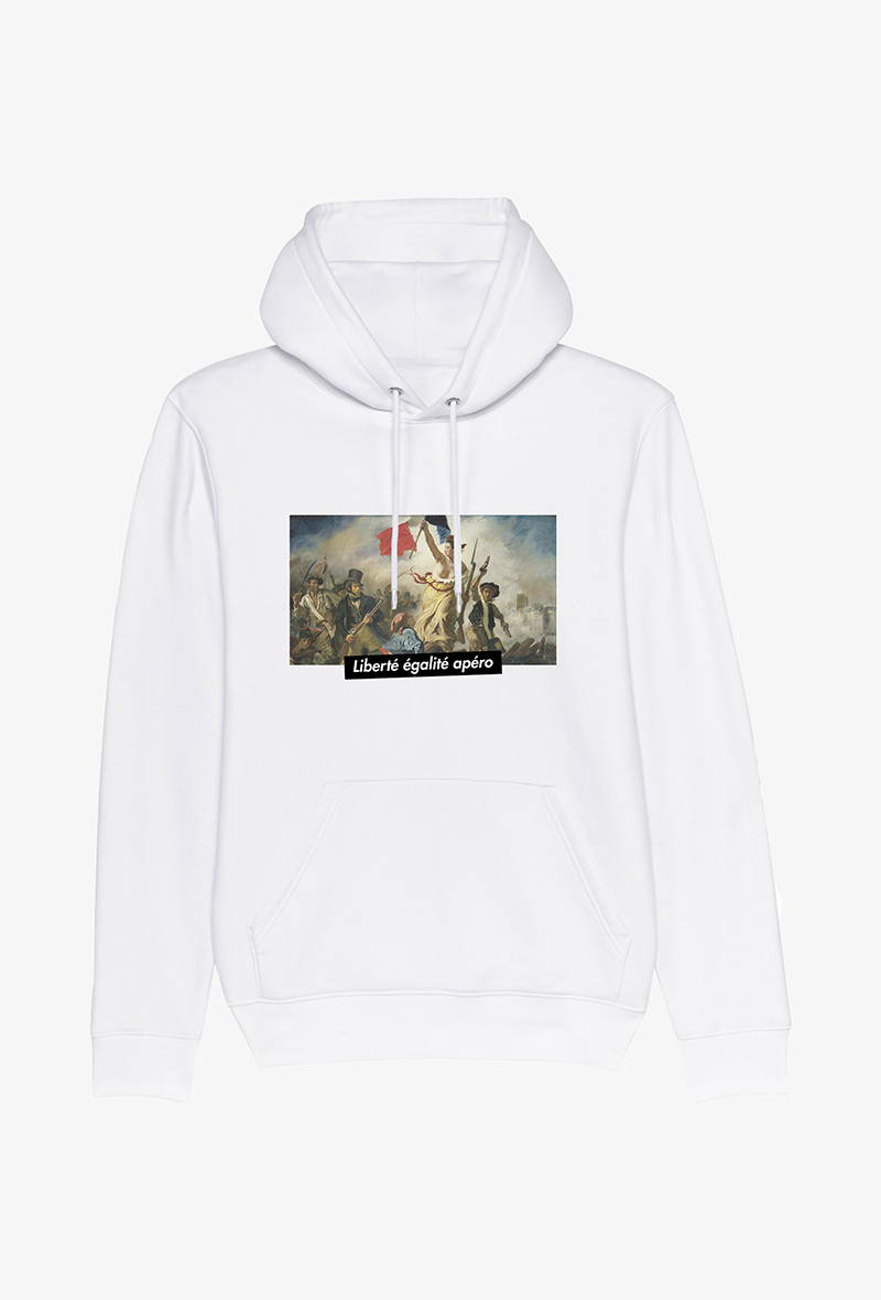 Wholesaler Kapsul - Sweat Blanc  - Liberté égalité apéro