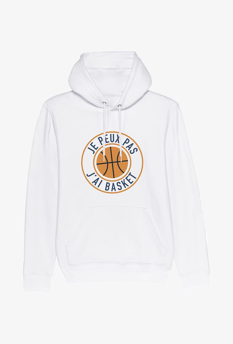 Wholesaler Kapsul - Sweat Blanc  - Je peux pas j'ai basket