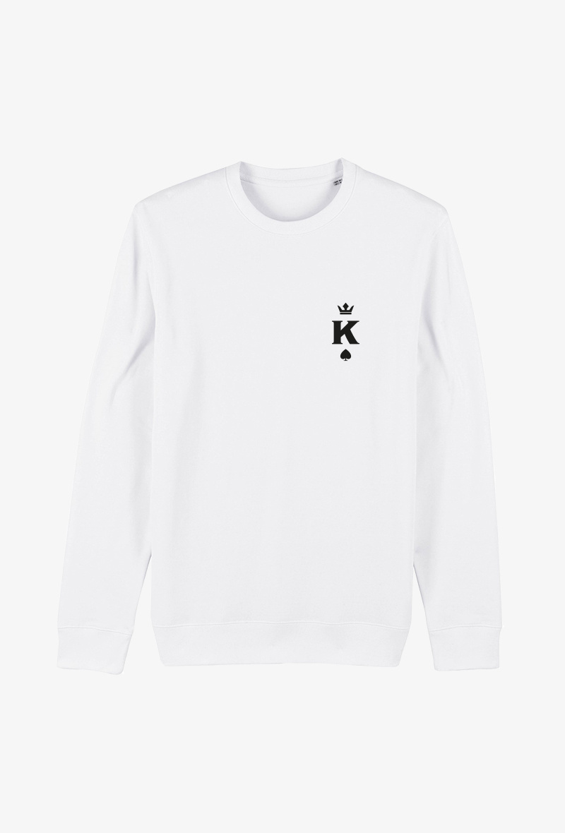 Mayorista Kapsul - Sudadera de adulto blanco - King
