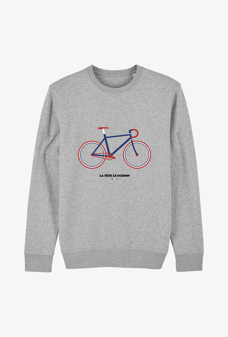 Grossiste Kapsul - Sweat Adulte gris - La tête dans le guidon
