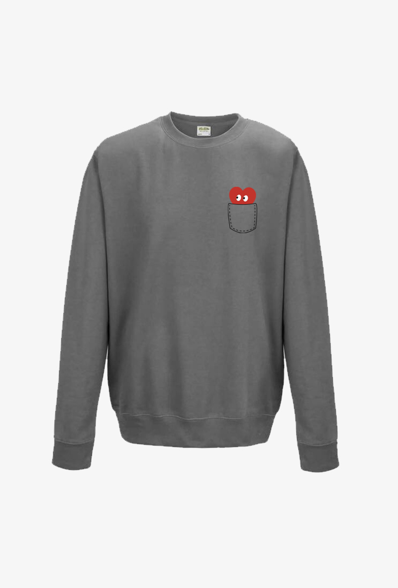 Mayorista Kapsul - Sudadera para adultos - Bolsillo en forma de corazón