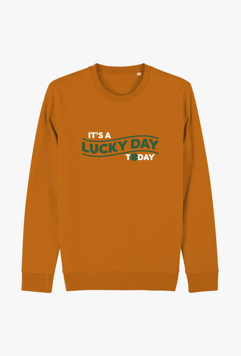 Grossiste Kapsul - Sweat Adulte Unisexe I - Fête de la St-Patrick - It's a lucky day…