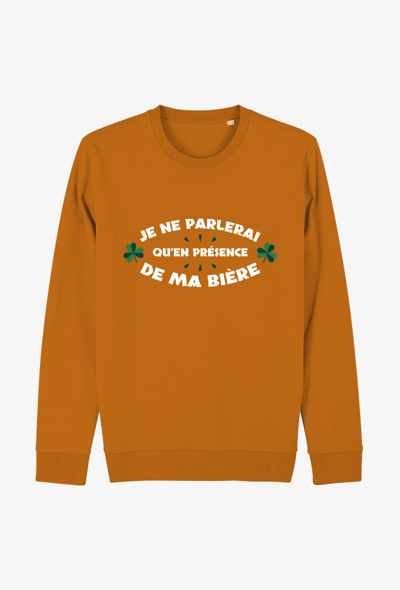 Grossiste Kapsul - Sweat Adulte Unisexe I - Fête de la St-Patrick - Je ne parlerai...