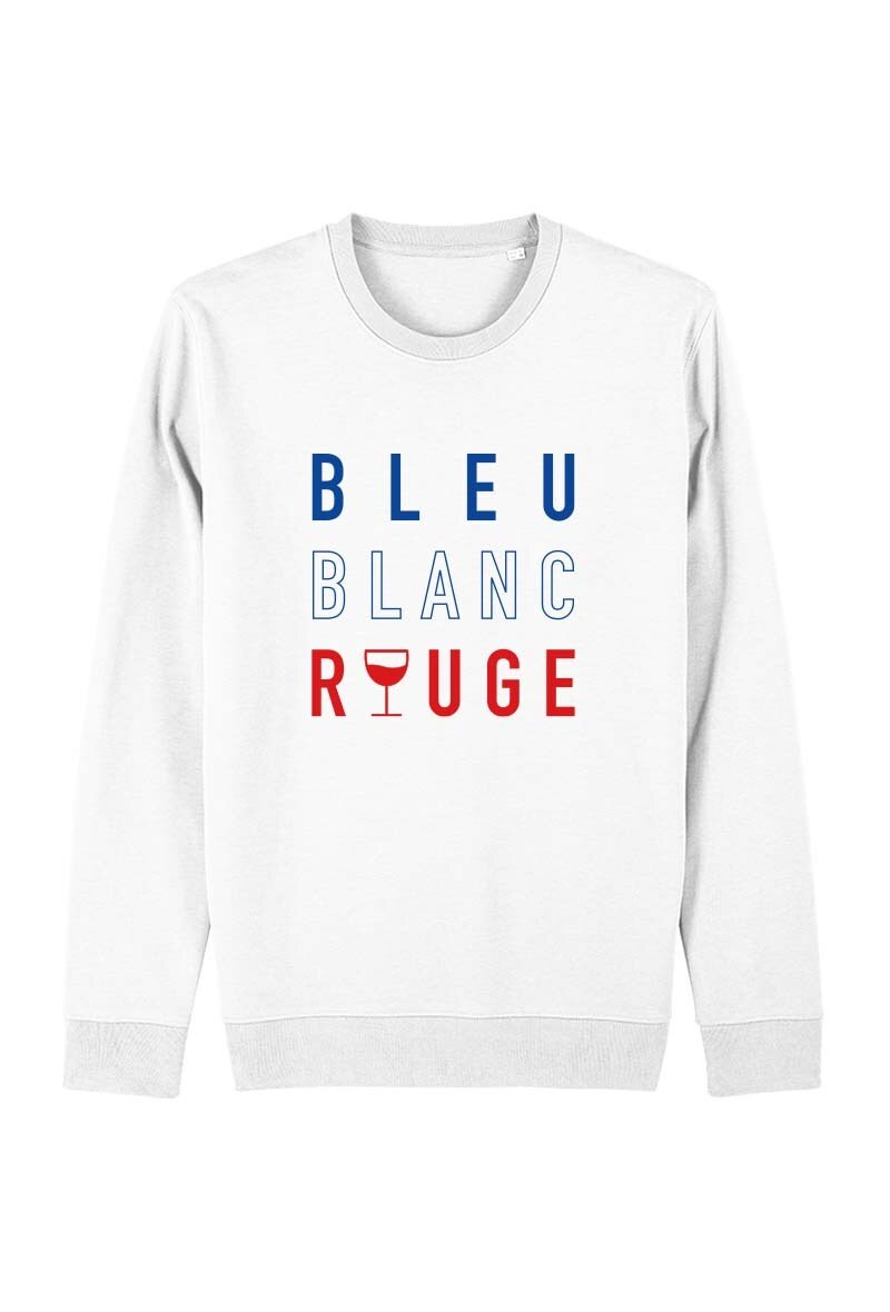 Wholesaler Kapsul - Sweatshirt adulte - Bleu blanc rouge verre