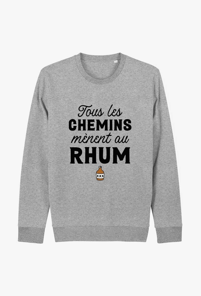 Wholesaler Kapsul - Sweatshirt adulte - Tous les chemins mènent au rhum
