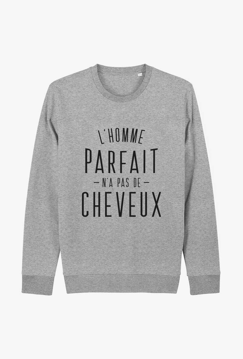 Wholesaler Kapsul - Sweatshirt adulte - L'homme parfait n'a pas de cheveux
