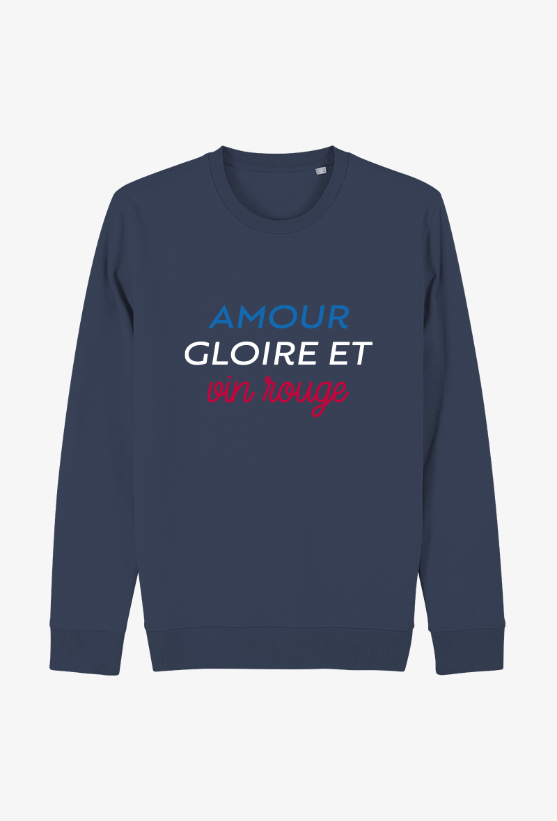 Großhändler Kapsul - Erwachsenen-Sweatshirt I - Liebe, Ruhm und Rotwein.
