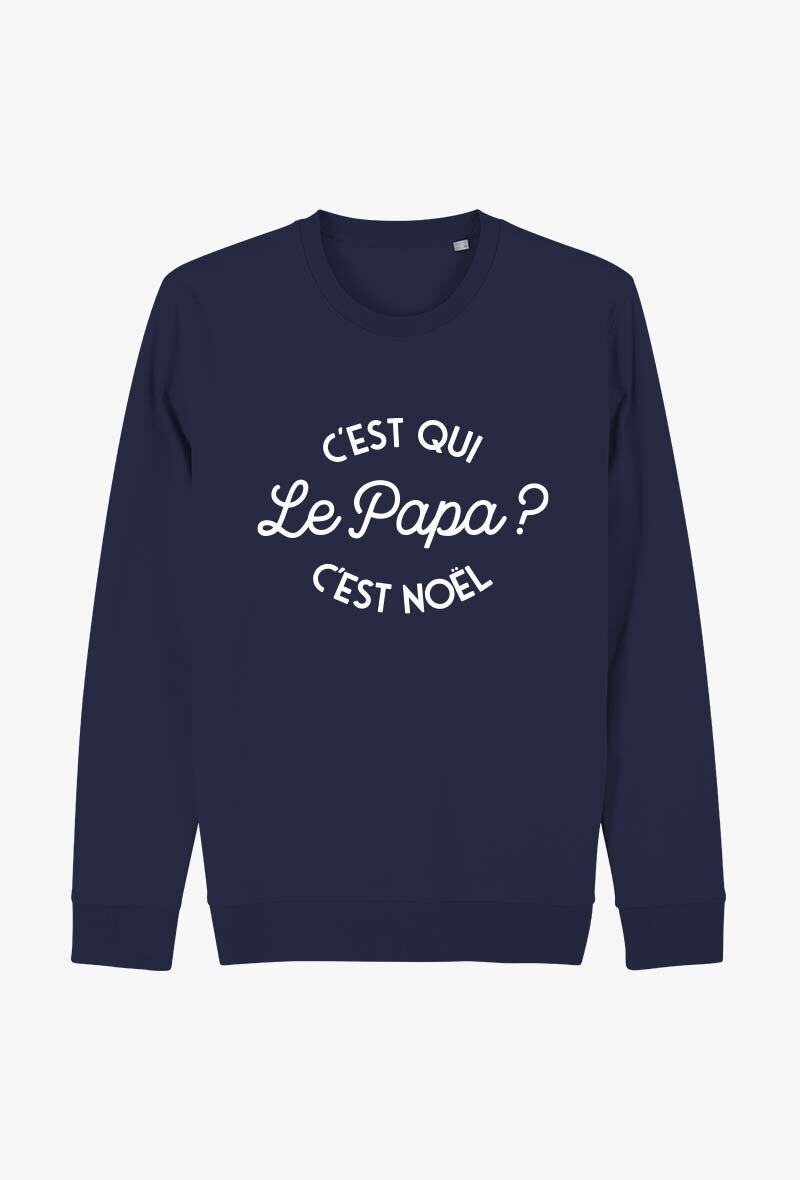 Wholesaler Kapsul - Sweat adulte Homme - C'est qui le Papa ? C'est Noel