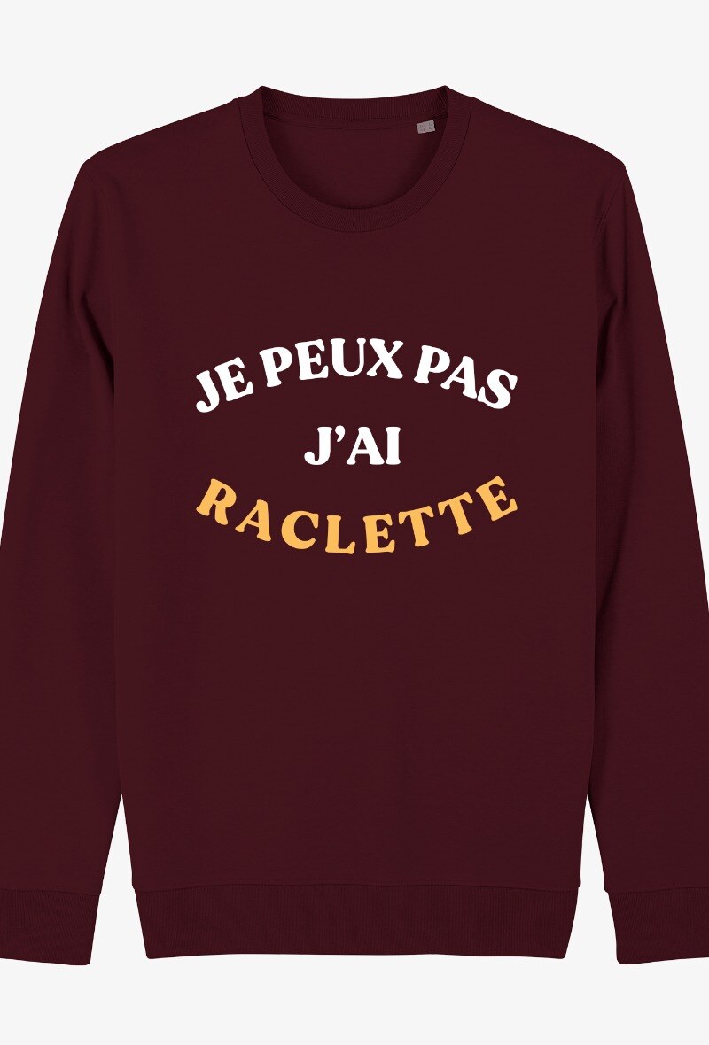 Grossiste Kapsul - Sweat adulte Homme - J'peux pas j'ai raclette
