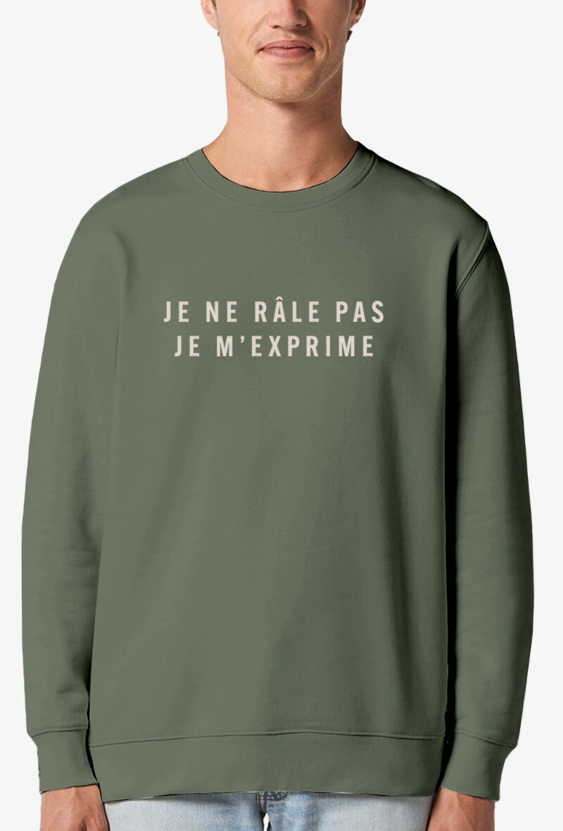 Großhändler Kapsul - Herren Erwachsenen Sweatshirt - Ich meckere nicht, ich drücke mich aus