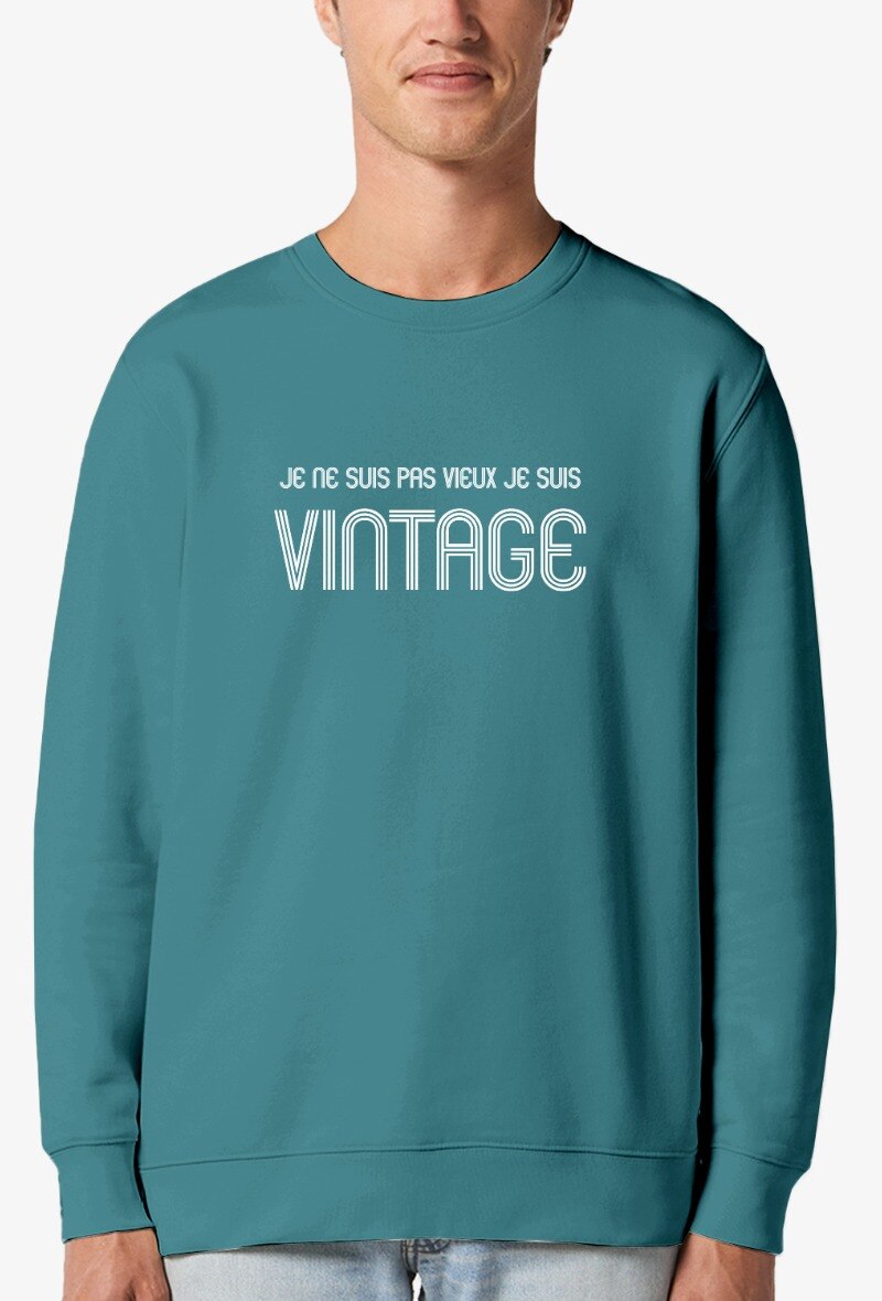 Wholesaler Kapsul - Sweat adulte Homme - Je ne suis pas vieux, je suis vintage