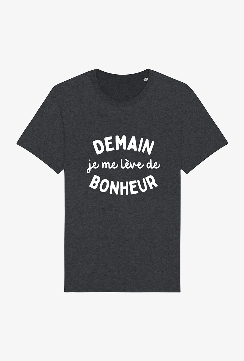 Großhändler Kapsul - Erwachsenen-T-Shirt - Morgen stehe ich voller Glück auf