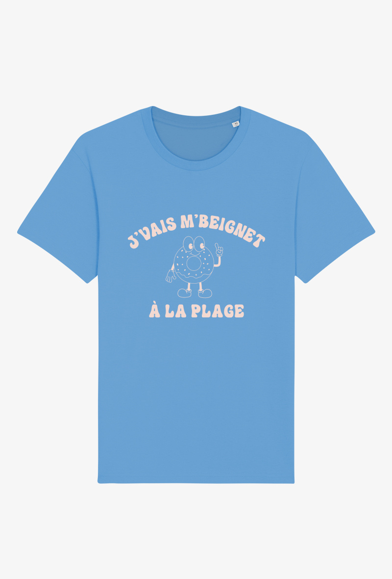 Grossiste Kapsul - T-shirt Adulte - Je vais me beignet à la plage