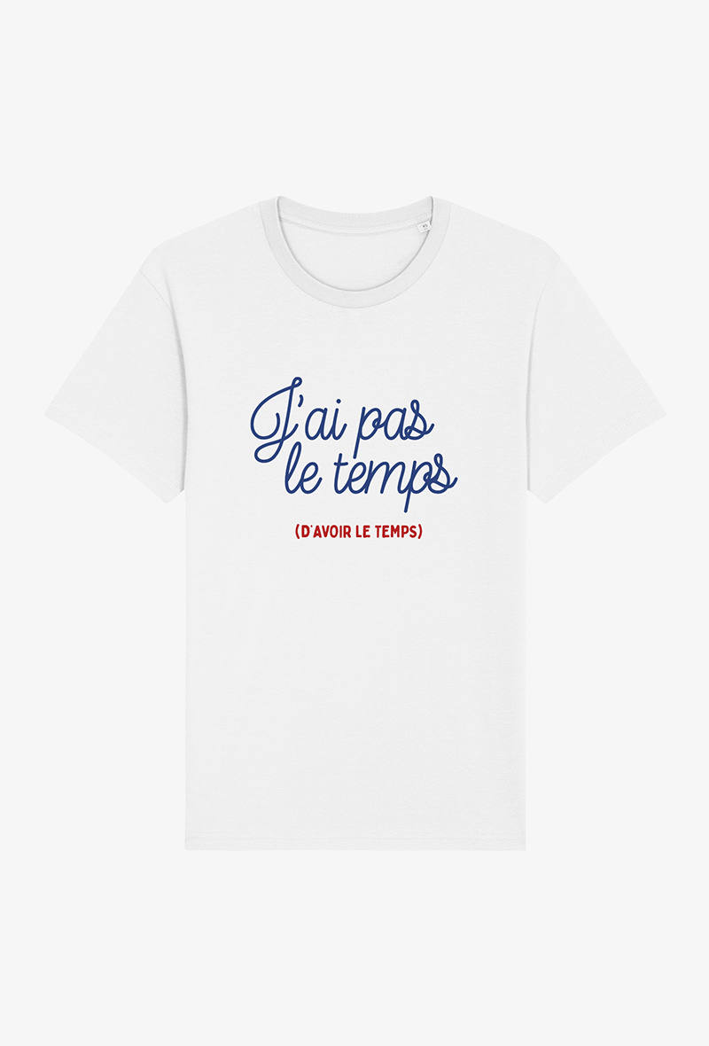 Grossiste Kapsul - T-shirt adulte - J'ai pas l'temps d'avoir le temps