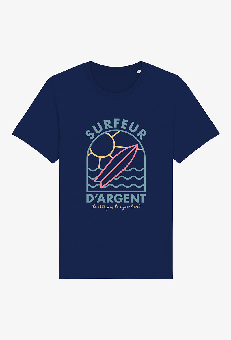 Großhändler Kapsul - Erwachsenen T-Shirt - Silbersurfer