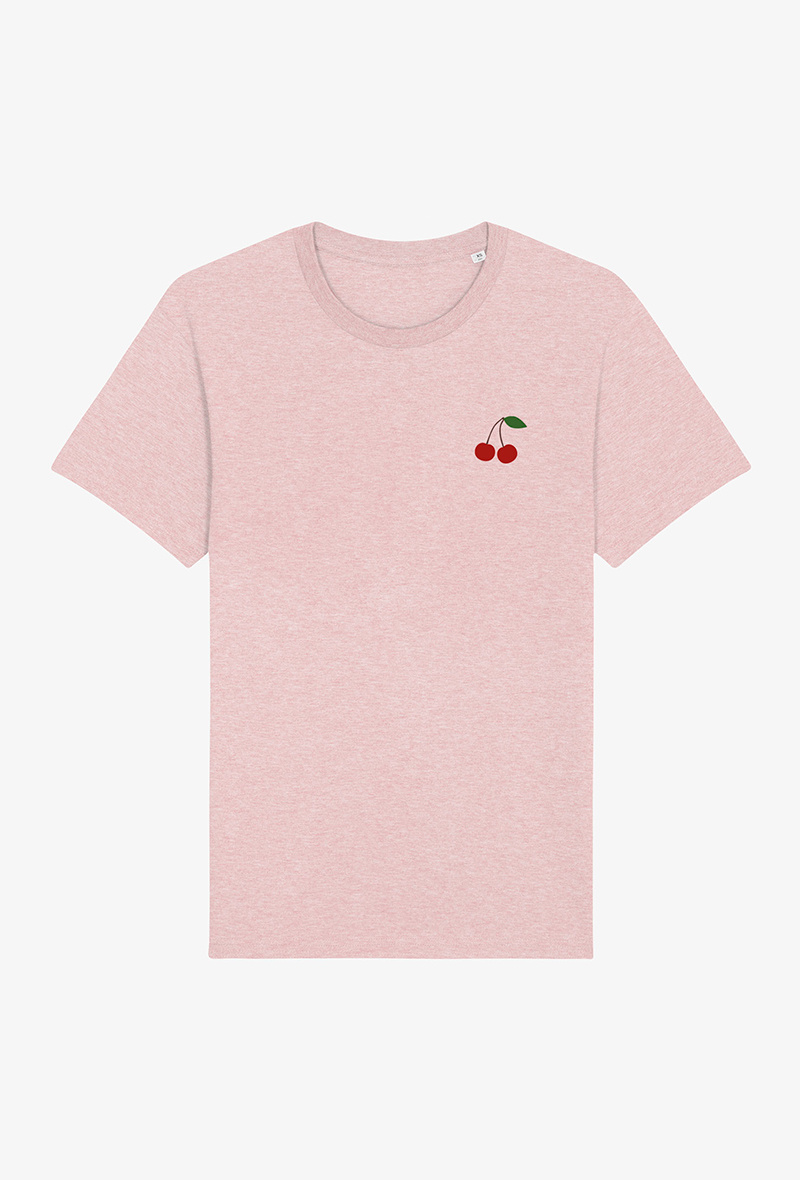 Großhändler Kapsul - Erwachsenen-T-Shirt - Kirschen Herz Schnitt für Männer
