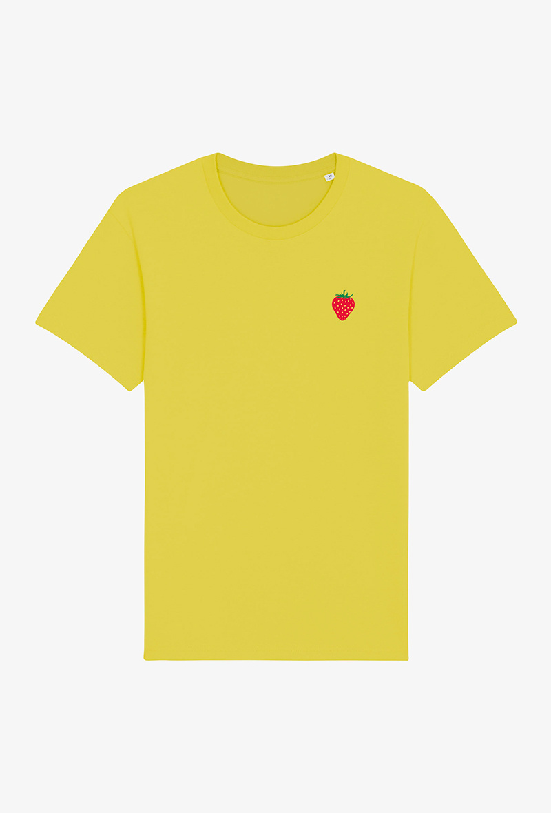 Großhändler Kapsul - Erwachsenen-T-Shirt - Erdbeerherz Herrenschneiden