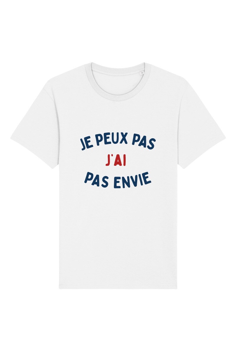 Grossiste Kapsul - T-shirt adulte Homme - Je peux pas j'ai pas envie