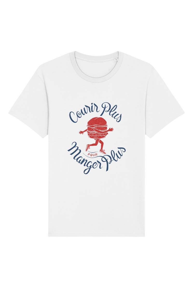 Grossiste Kapsul - T-shirt adulte Homme - Courir plus pour manger plus