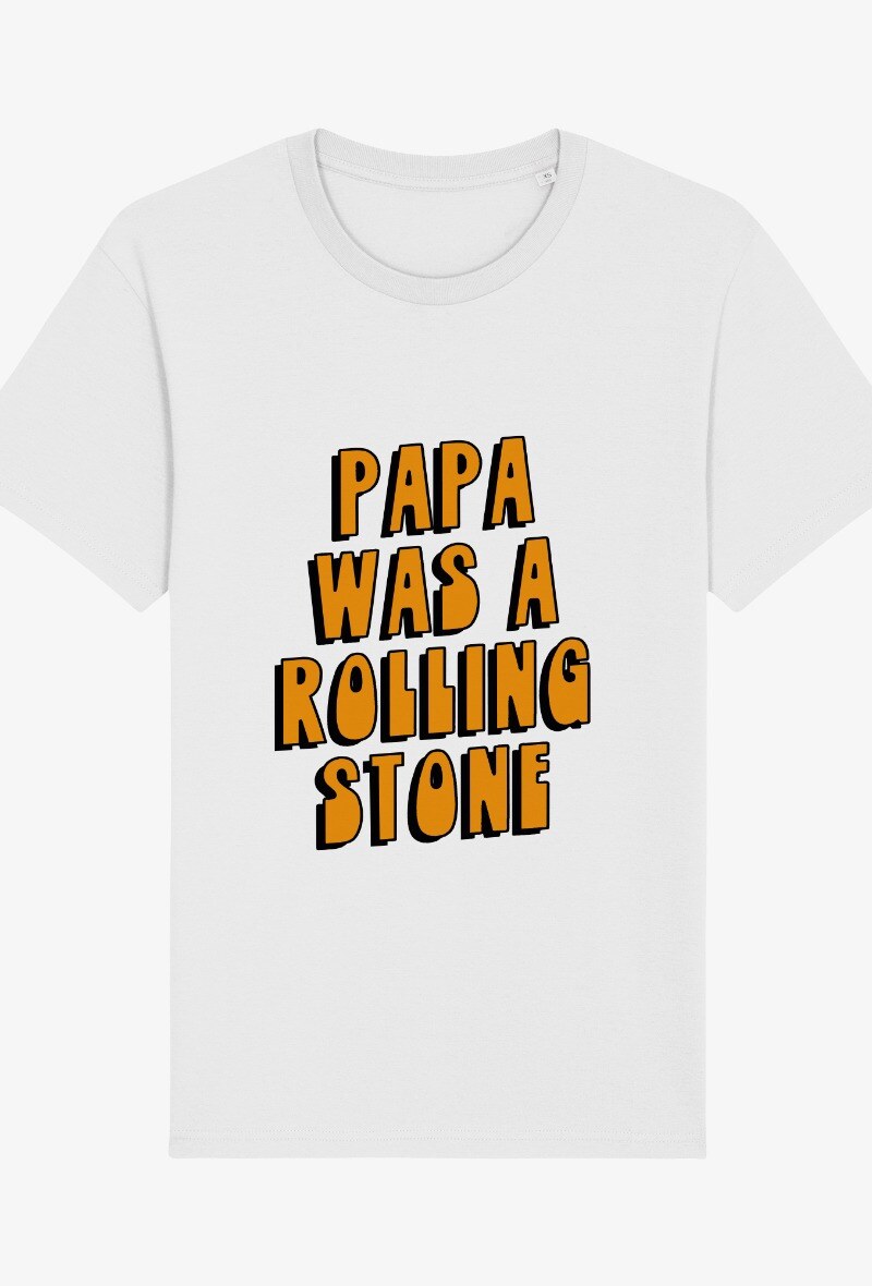 Großhändler Kapsul - Erwachsenen T-Shirt Herren - Papa was a Rolling Stone