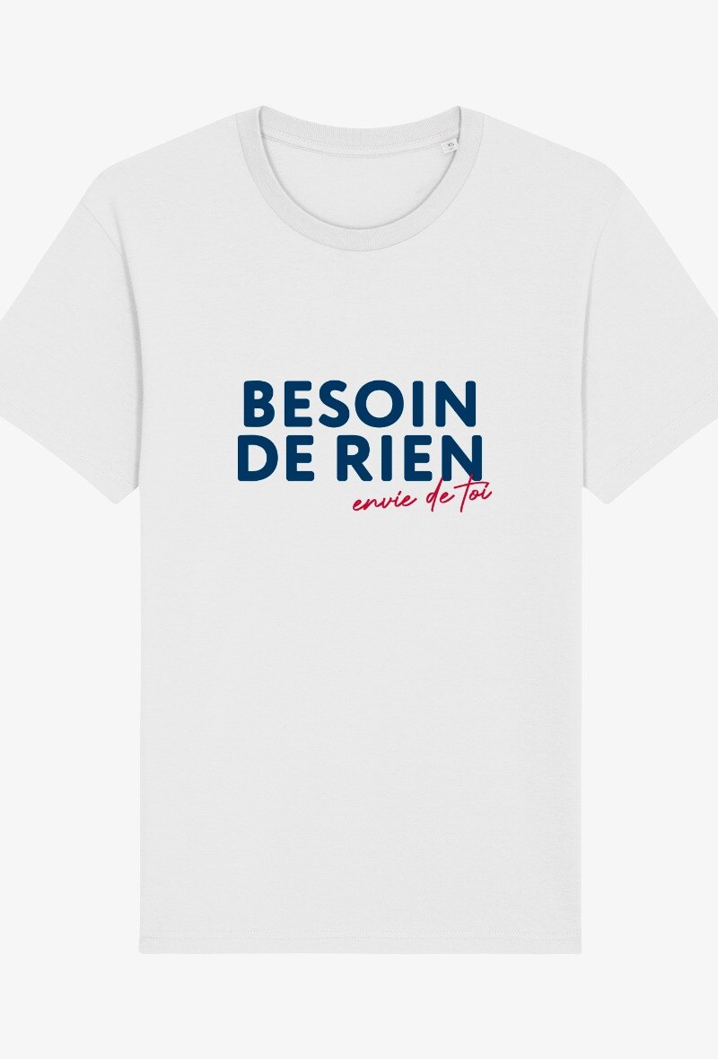 Wholesaler Kapsul - T-shirt adulte Homme - Besoin de rien envie de toi