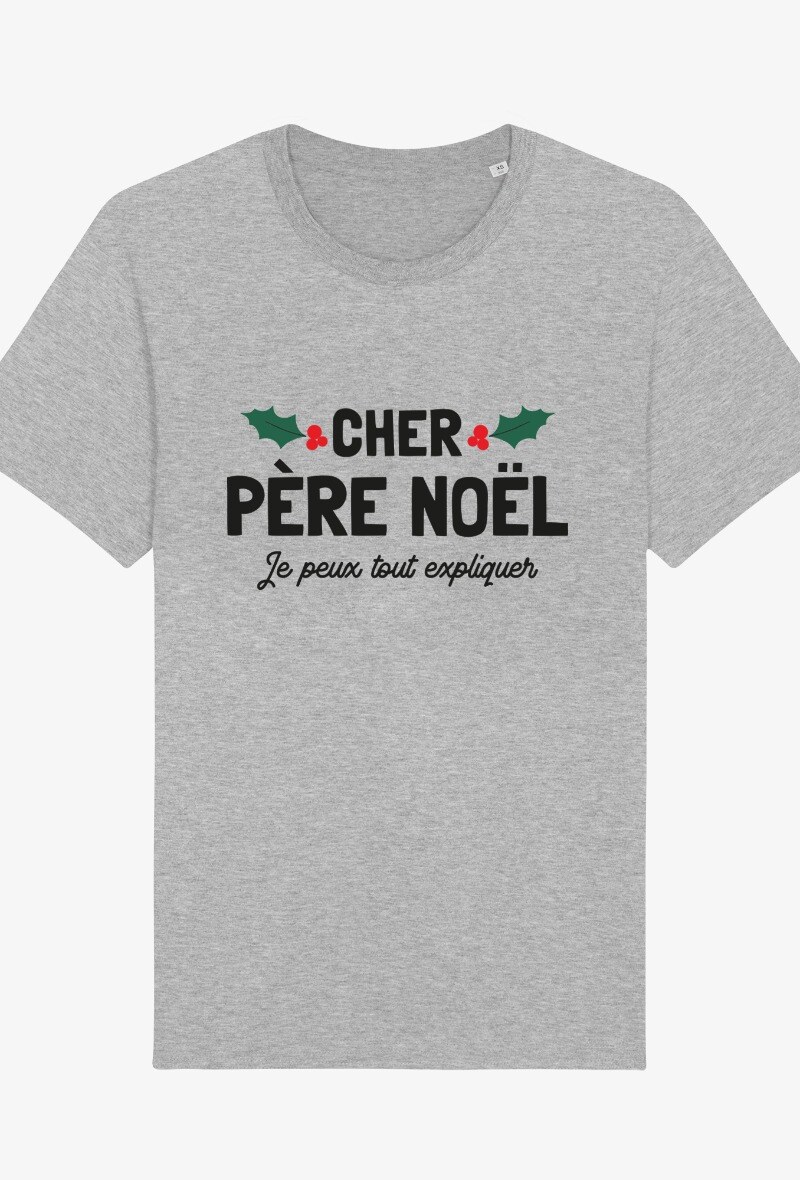 Grossista Kapsul - Maglietta uomo adulto - Caro Babbo Natale posso spiegare tutto