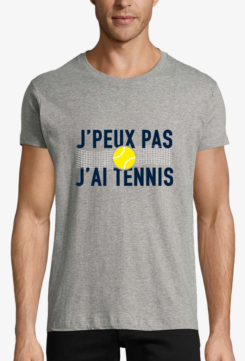 Grossiste Kapsul - T-shirt  adulte Homme - J'peux pas j'ai tennis
