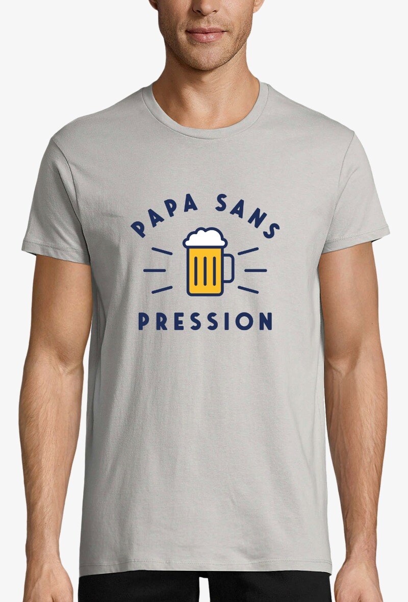 Grossiste Kapsul - T-shirt adulte Homme - Papa sans pression
