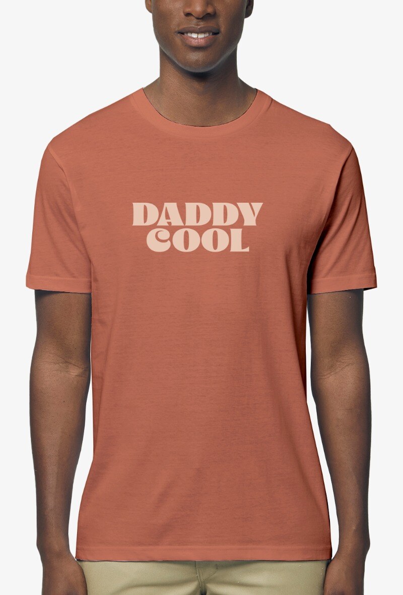 Mayorista Kapsul - Camiseta para adultos Hombre - Daddy cool ladrillo