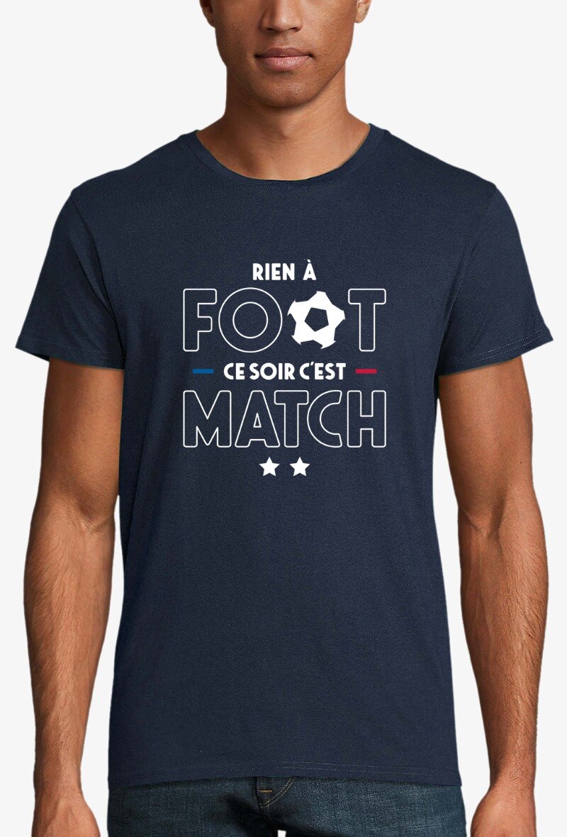 Wholesaler Kapsul - T-shirt adulte Homme - Rien à foot, ce soir c'est match