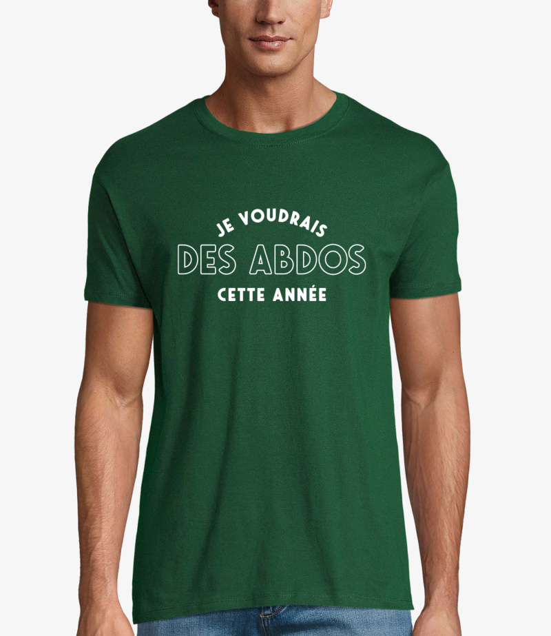 Mayorista Kapsul - Camiseta hombre - Me gustaría abdominales