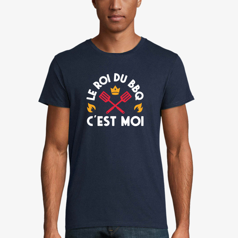 Grossiste Kapsul - T-shirt Homme - Le roi du bbq c'est moi