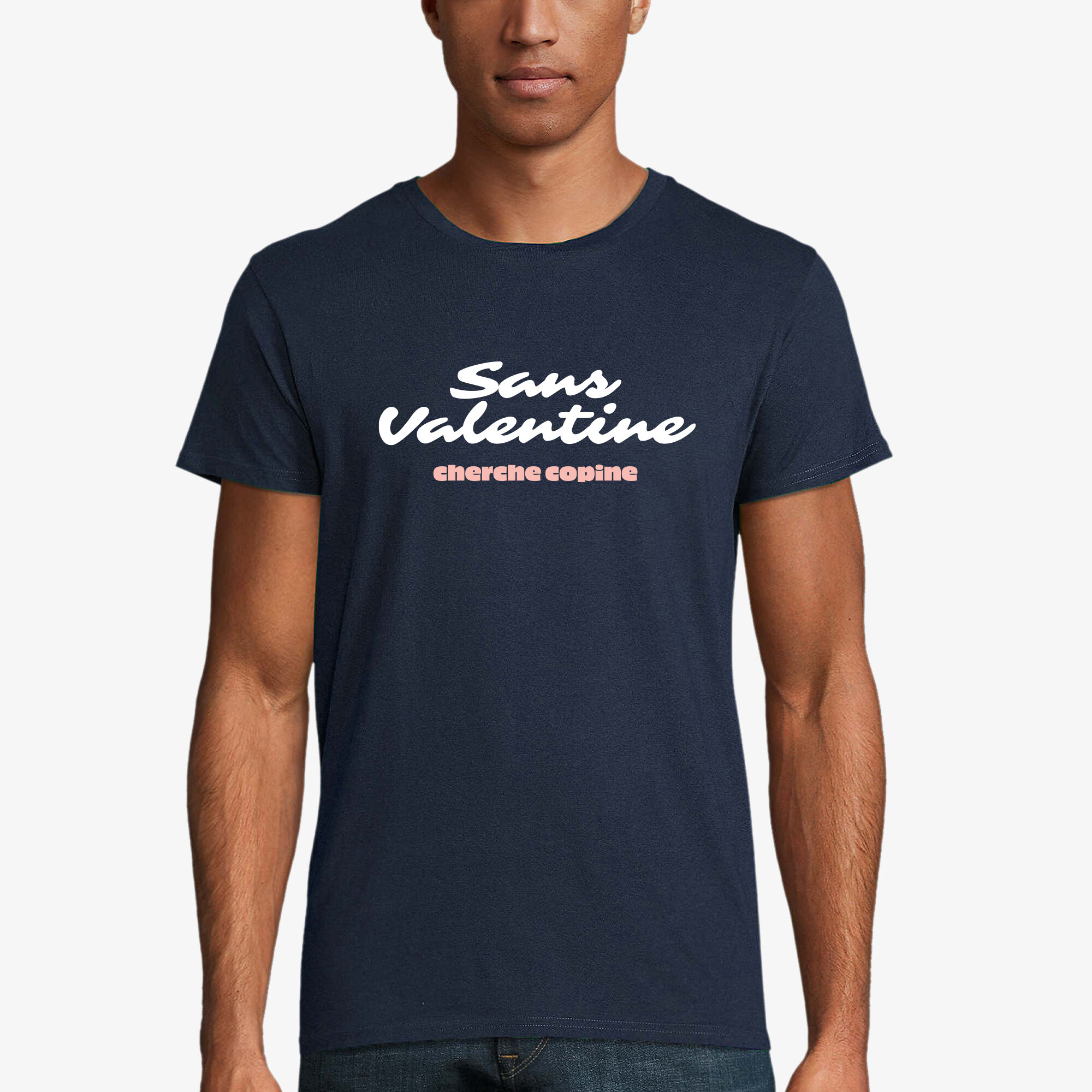 Wholesaler Kapsul - Men's T -shirt - Without Valentine seeks girlfriend