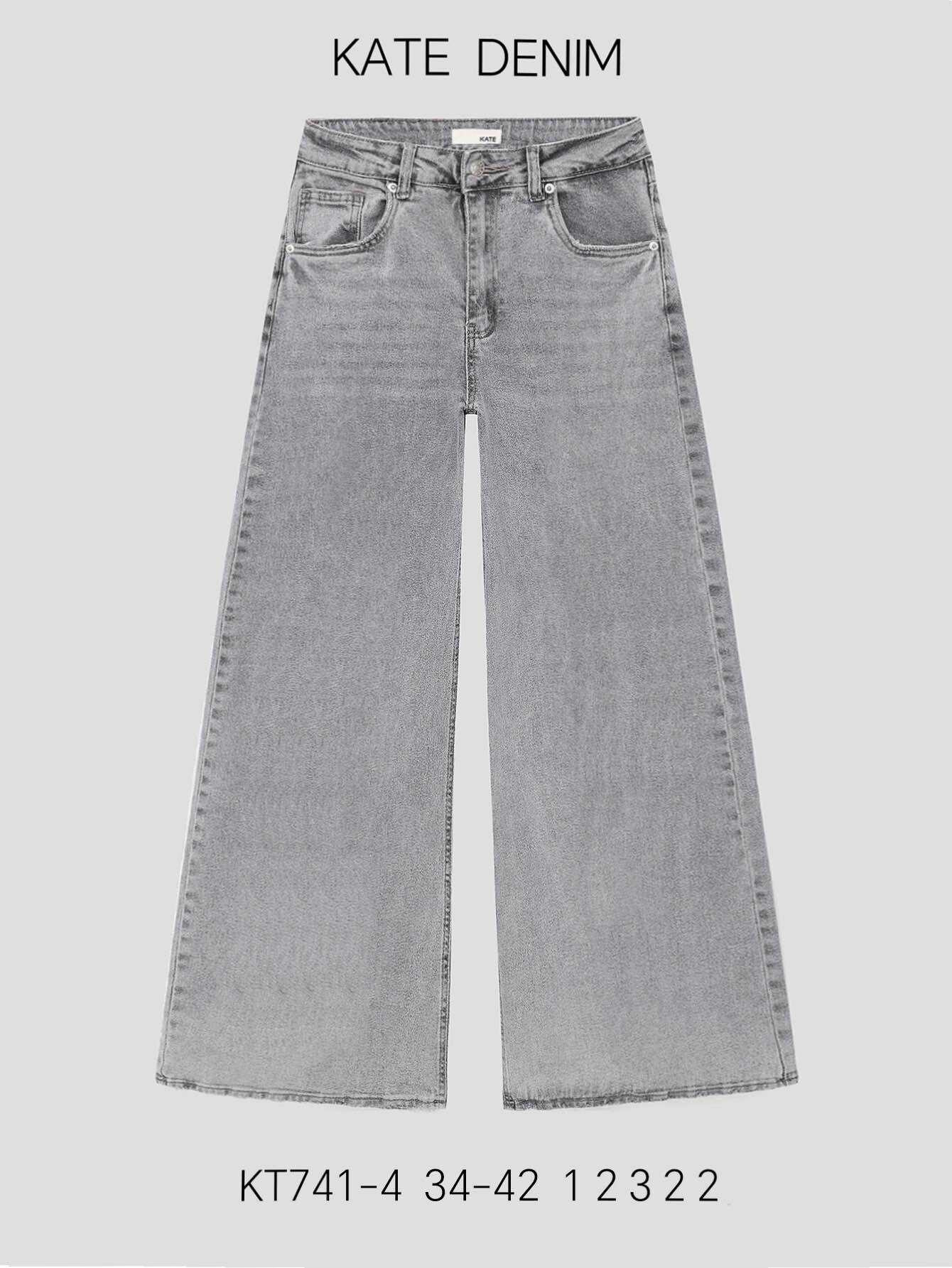 Großhändler KATE DENIM - Jeans mit Bündchen, rohes Indigoblau