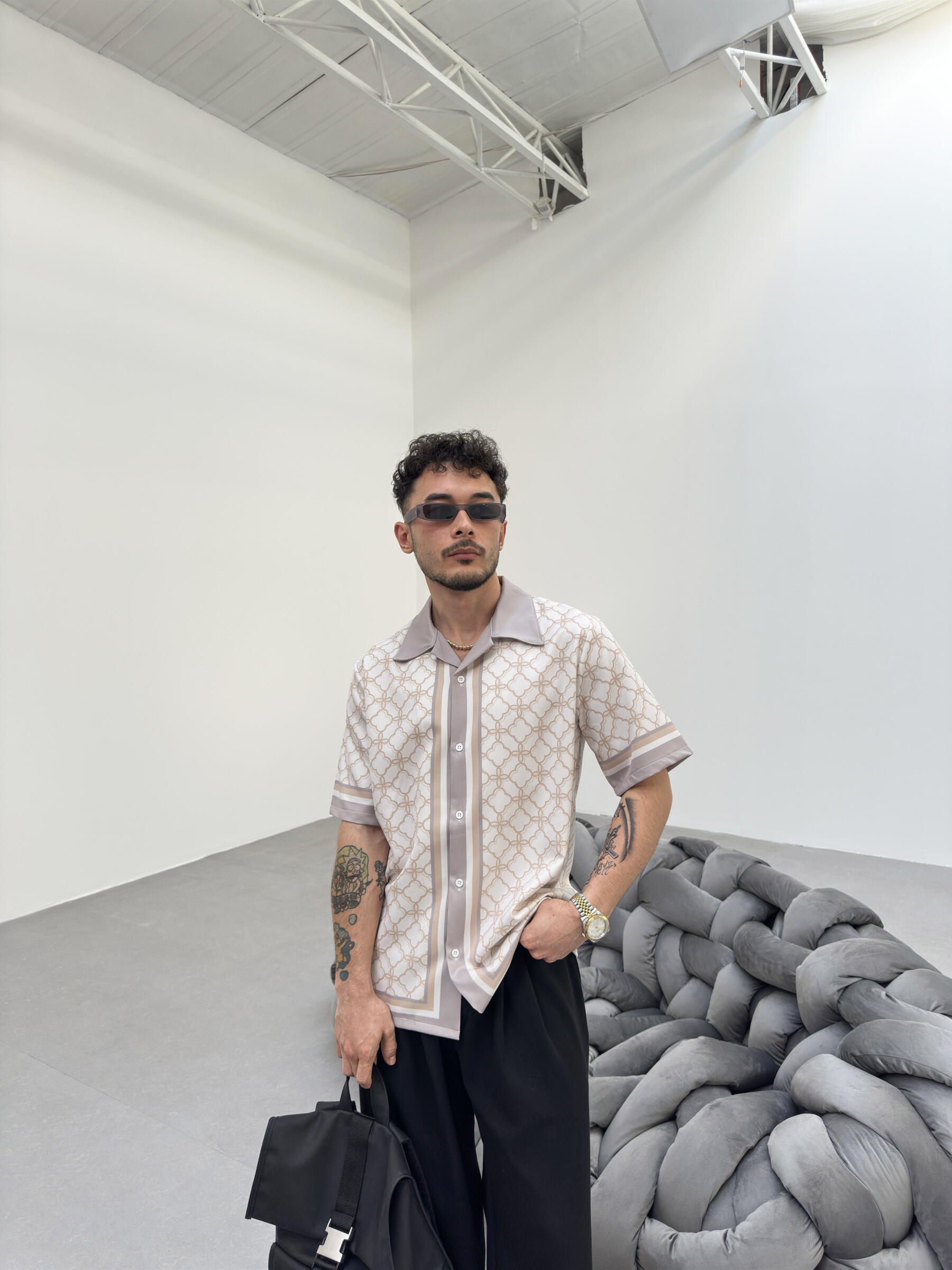 Grossista Kenzarro - Camicia stampata, maniche corte
