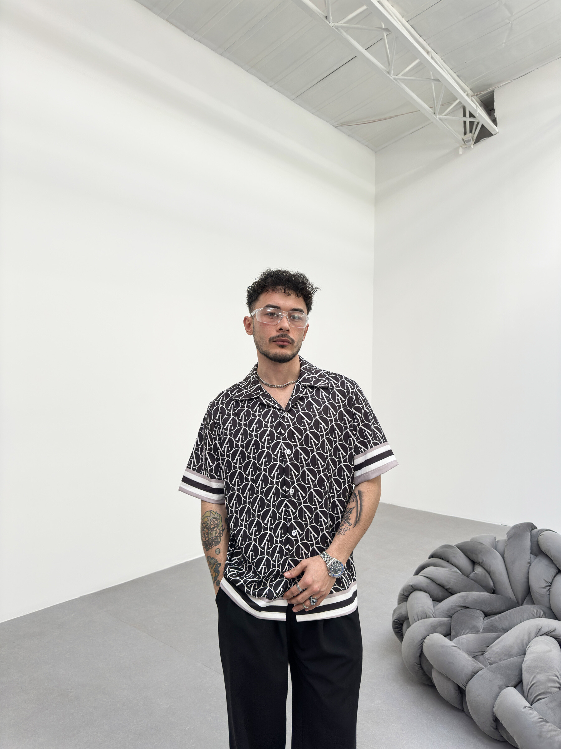 Grossista Kenzarro - Camicia stampata, maniche corte