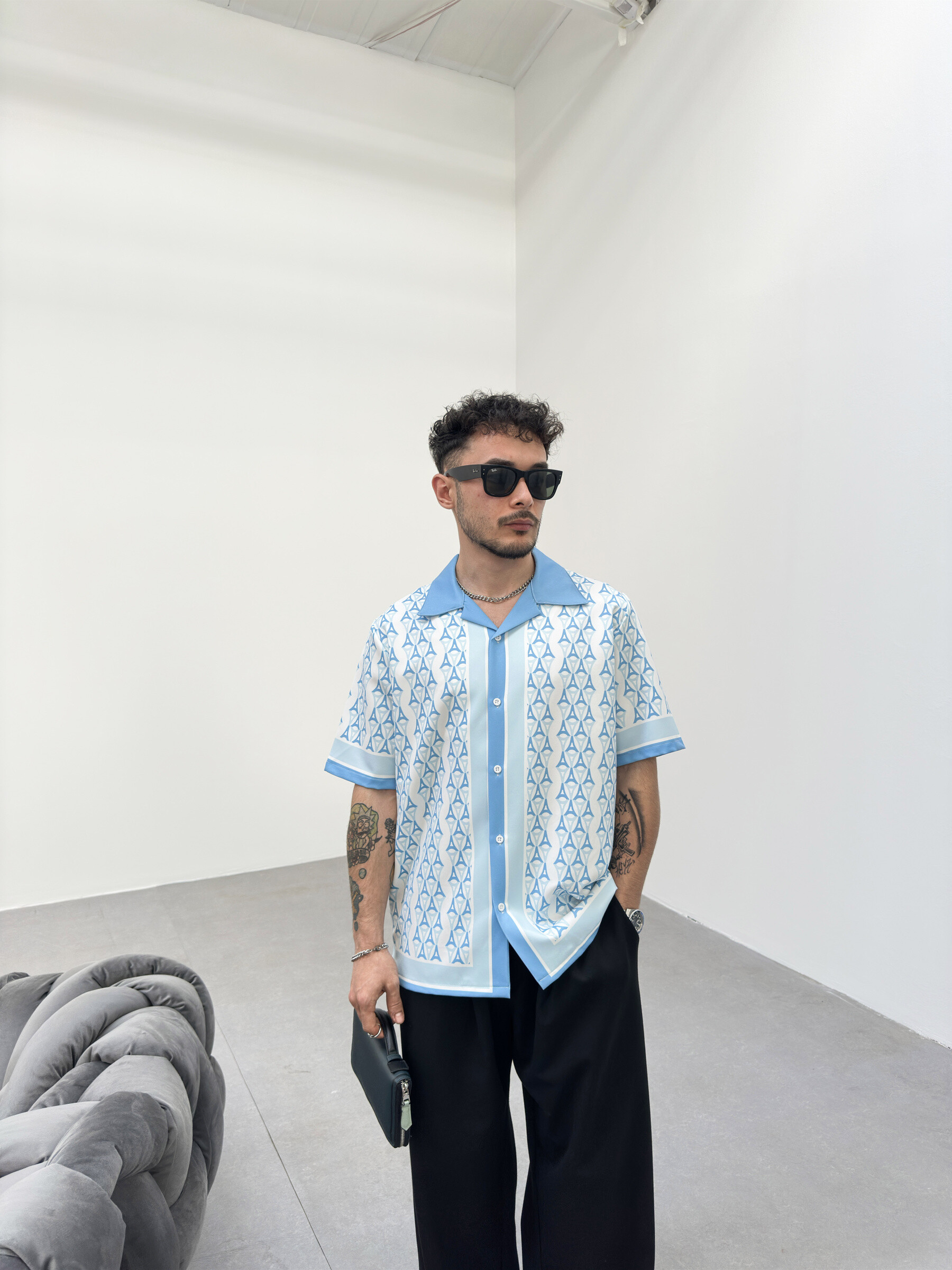 Grossista Kenzarro - Camicia stampata, maniche corte