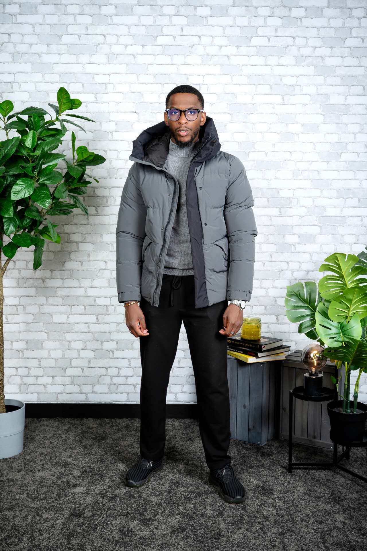 Wholesaler Kenzarro - Two-tone puffer jacket with hood
