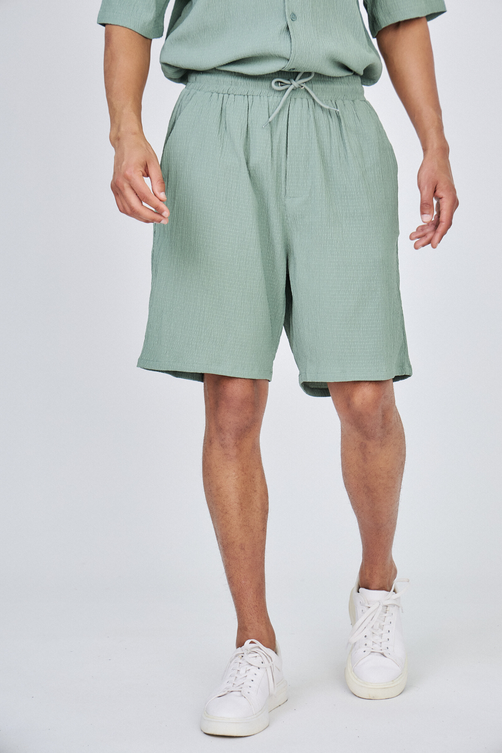 Wholesaler Kharma - Textured casual shorts