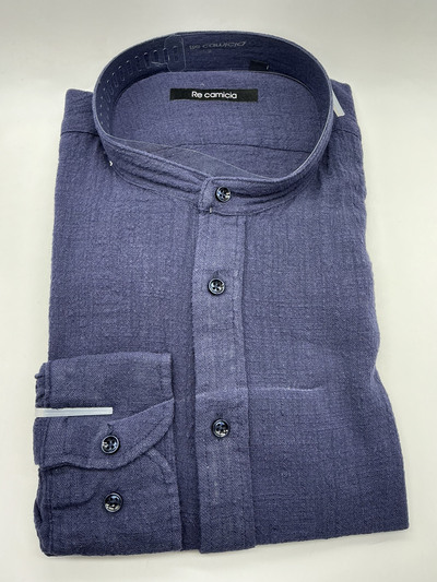 Wholesaler KIS₂ - MEN'S SHIRT IN COMFORTABLE LINEN BLEND MANDARIN COLLAR LONG SLEEVES FRONT BUTTONS SOLID COLOR WITH SIZES Wholesaler KIS₂ - MEN'S SHIRT IN COMFORTABLE LINEN BLEND MANDARIN COLLAR LONG SLEEVES FRONT BUTTONS SOLID COLOR WITH SIZES