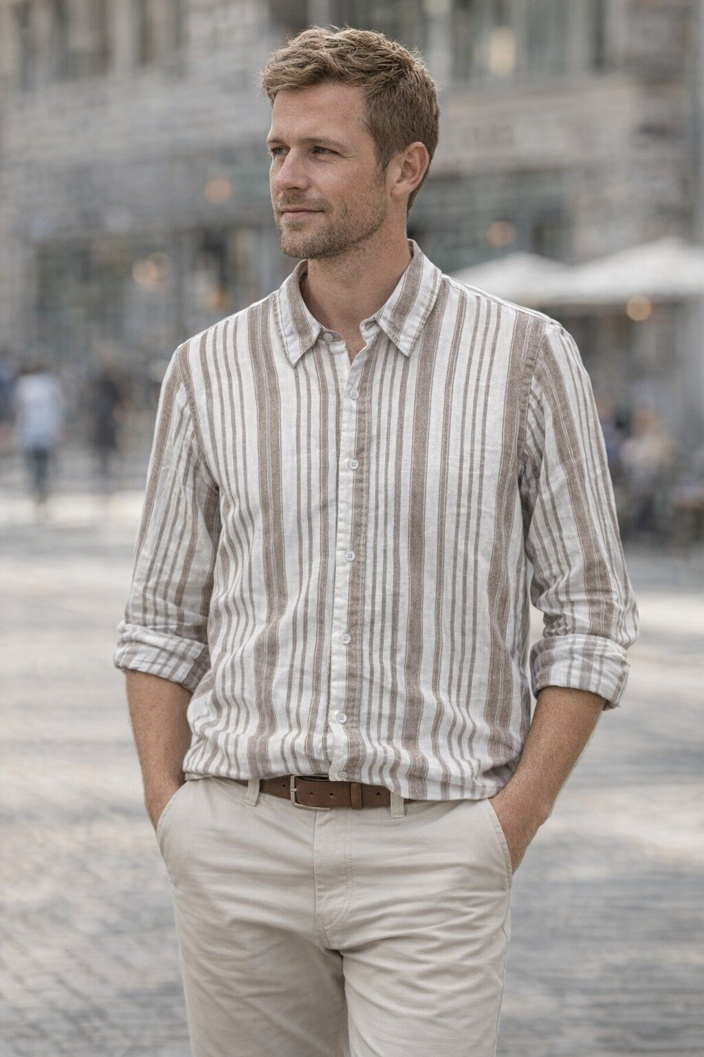 Mayorista KIS₂ - CAMISA HOMBRE CON ESTAMPADOS CÓMODA MANGA LARGA BOTONES FRONTALES CON TALLAS