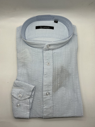 Wholesaler KIS₂ - MEN'S SHIRT IN COMFORTABLE LINEN BLEND MANDARIN COLLAR LONG SLEEVES FRONT BUTTONS SOLID COLOR WITH SIZES Wholesaler KIS₂ - MEN'S SHIRT IN COMFORTABLE LINEN BLEND MANDARIN COLLAR LONG SLEEVES FRONT BUTTONS SOLID COLOR WITH SIZES