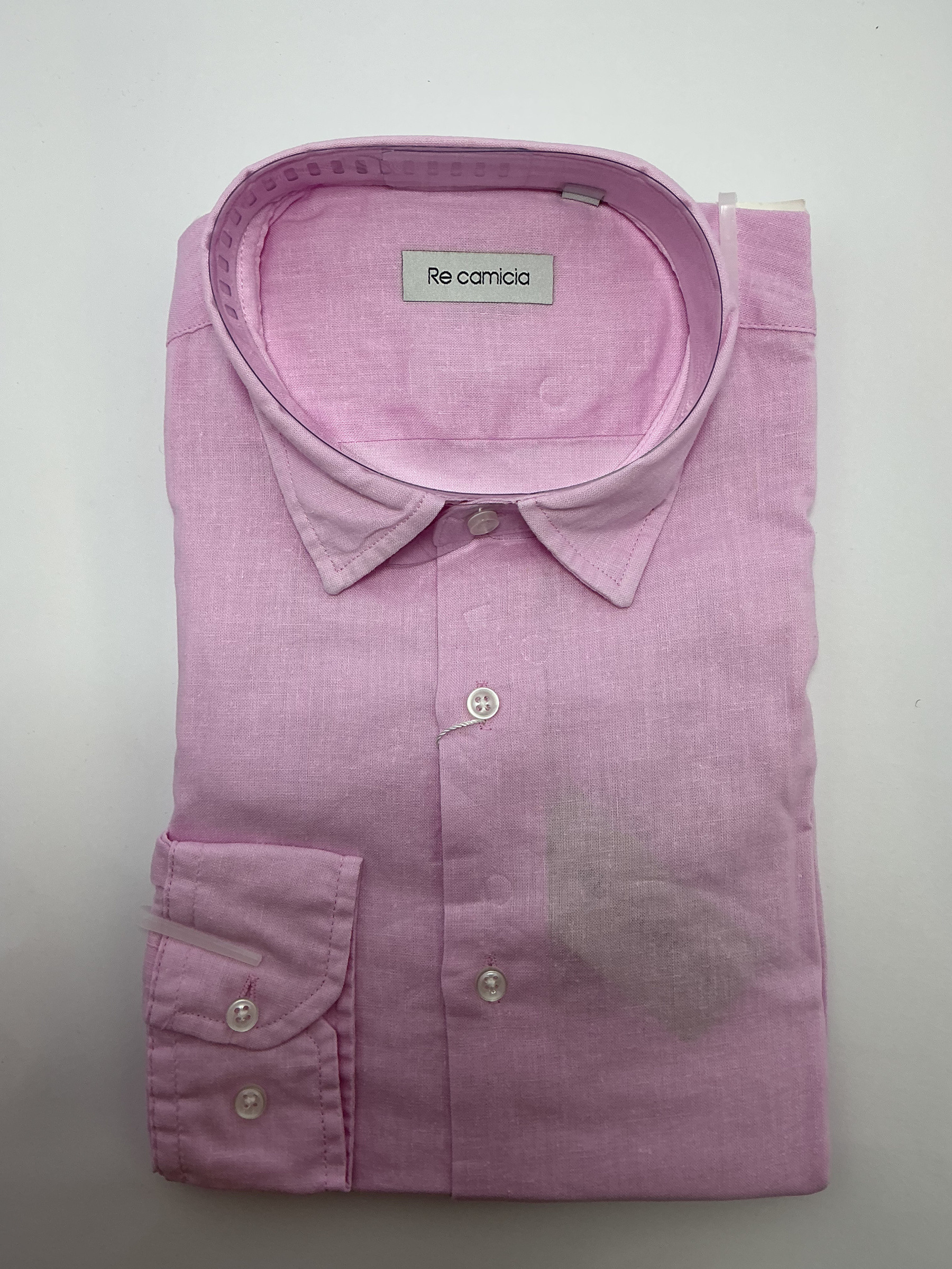 Mayorista KIS₂ - CAMISA DE HOMBRE LINO MANGA LARGA BOTONES FRONTALES COLOR LISO