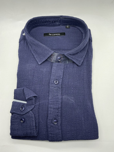 Wholesaler KIS₂ - MEN'S SHIRT IN COMFORTABLE LINEN BLEND WITH COLLAR LONG SLEEVES FRONT BUTTONS SOLID COLOR WITH SIZES Wholesaler KIS₂ - MEN'S SHIRT IN COMFORTABLE LINEN BLEND WITH COLLAR LONG SLEEVES FRONT BUTTONS SOLID COLOR WITH SIZES
