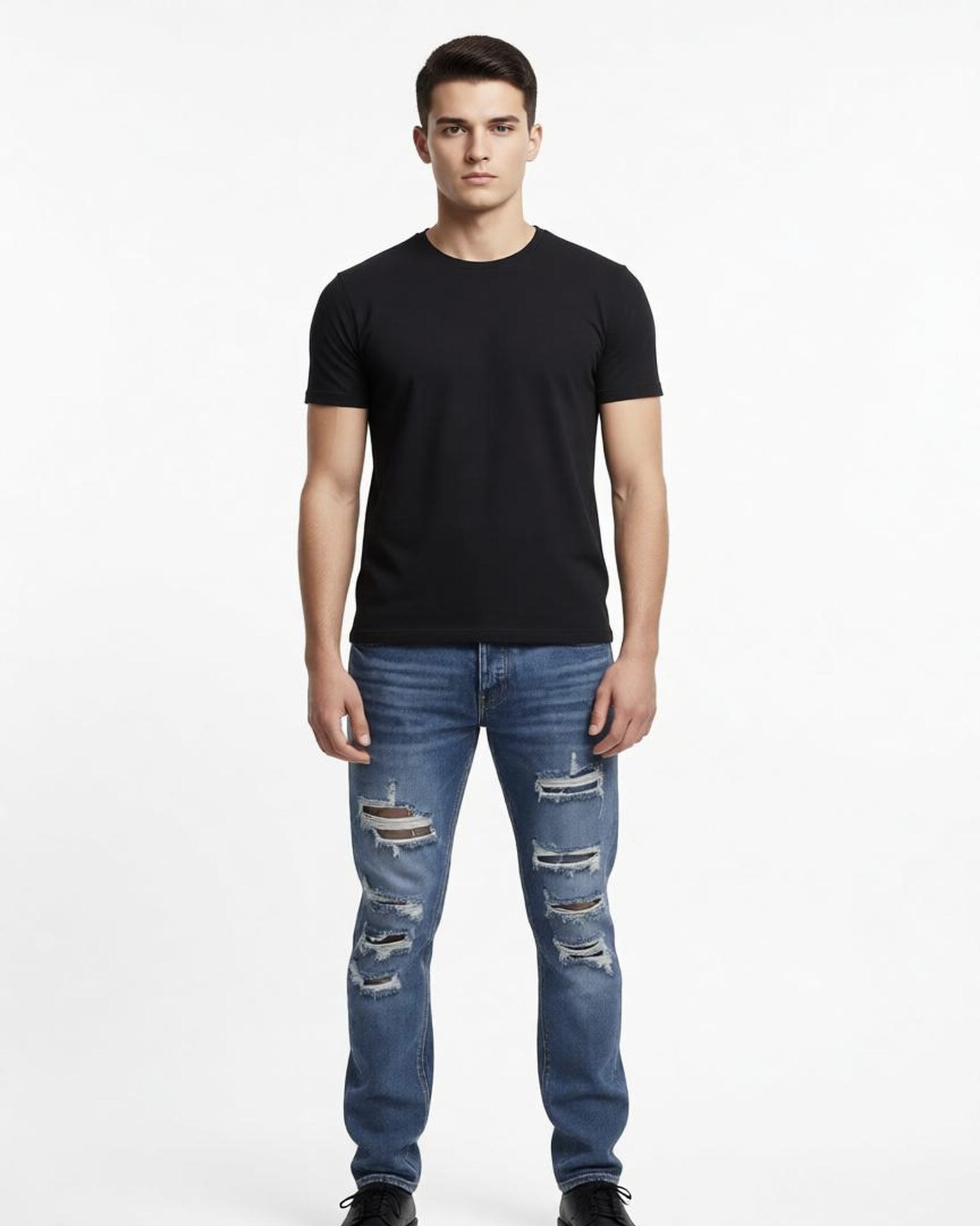Großhändler KIS₂ - HERRENJEANS MIT LÖCHERN UND VORDERTASCHEN IN GRÖSSEN ERHÄLTLICH